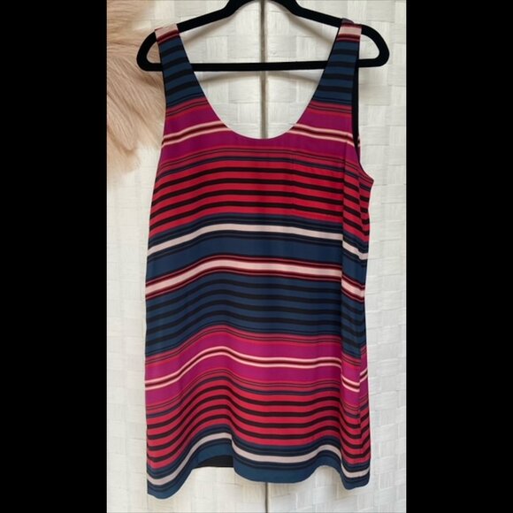 JOIE 100% Silk Striped Sleeveless Oversized Top Size S - Picture 1 of 7